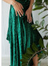 Emerald Green Velvet Convertible Bridesmaid Dress